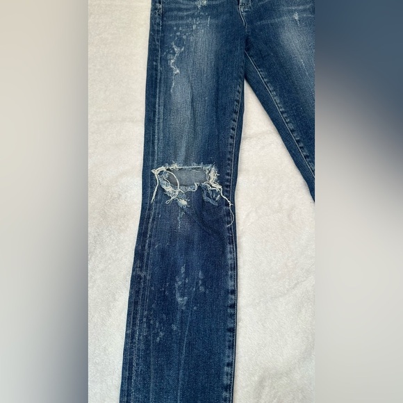 Citizens Of Humanity Rocket High Rise Skinny Jeans with Distressed Finish - Picture 12 of 16
